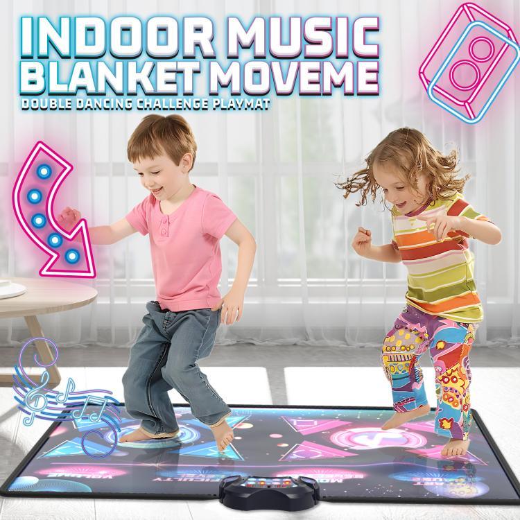 Tanz-Challenge-Spielmatte Drahtlose Tanzmatte Dual-Player Gaming-Pad, 120x95cm