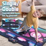 Tanz-Challenge-Spielmatte Drahtlose Tanzmatte Dual-Player Gaming-Pad, 120x95cm