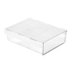 Unsichtbare Aufbewahrungsbox mit ausziehbarer Schublade für Schreibtisch, Schreibwaren und Büroartikel, Mittel Transparent, Mittel Transparent Schwarz, Groß Transparent, Groß Transparent Schwarz, XL Transparent