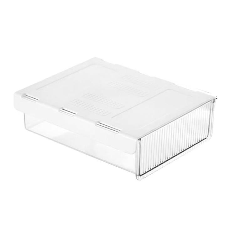 Unsichtbare Aufbewahrungsbox mit ausziehbarer Schublade für Schreibtisch, Schreibwaren und Büroartikel, Mittel Transparent, Mittel Transparent Schwarz, Groß Transparent, Groß Transparent Schwarz, XL Transparent