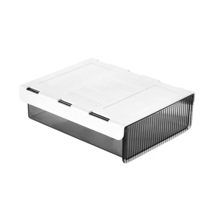 Unsichtbare Aufbewahrungsbox mit ausziehbarer Schublade für Schreibtisch, Schreibwaren und Büroartikel, Mittel Transparent, Mittel Transparent Schwarz, Groß Transparent, Groß Transparent Schwarz, XL Transparent