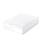 Unsichtbare Aufbewahrungsbox mit ausziehbarer Schublade für Schreibtisch, Schreibwaren und Büroartikel, Mittel Transparent, Mittel Transparent Schwarz, Groß Transparent, Groß Transparent Schwarz, XL Transparent