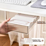 Unsichtbare Aufbewahrungsbox mit ausziehbarer Schublade für Schreibtisch, Schreibwaren und Büroartikel, Mittel Transparent, Mittel Transparent Schwarz, Groß Transparent, Groß Transparent Schwarz, XL Transparent