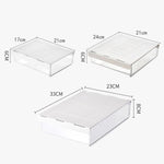Unsichtbare Aufbewahrungsbox mit ausziehbarer Schublade für Schreibtisch, Schreibwaren und Büroartikel, Mittel Transparent, Mittel Transparent Schwarz, Groß Transparent, Groß Transparent Schwarz, XL Transparent