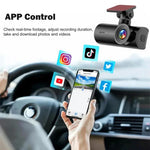 4K Smartphone-verbundene WiFi hochauflösende Dual-Aufnahme Auto-Dashcam, Front+Innen, Front+Innen+GPS-Track, Front+Heck, Front+Heck+GPS-Track