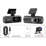 4K Dual-Aufnahme WiFi-Smartphone-verbundene Auto-Dashcam, Vorne+Hinten, Vorne+Hinten+GPS-Tracking, Vorne+Innen, Vorne+Innen+GPS-Tracking