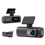 4K Dual-Aufnahme WiFi-Smartphone-verbundene Auto-Dashcam, Vorne+Hinten, Vorne+Hinten+GPS-Tracking, Vorne+Innen, Vorne+Innen+GPS-Tracking