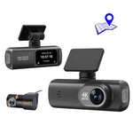 4K Dual-Aufnahme WiFi-Smartphone-verbundene Auto-Dashcam, Vorne+Hinten, Vorne+Hinten+GPS-Tracking, Vorne+Innen, Vorne+Innen+GPS-Tracking