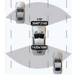 4K Dual-Aufnahme WiFi-Smartphone-verbundene Auto-Dashcam, Vorne+Hinten, Vorne+Hinten+GPS-Tracking, Vorne+Innen, Vorne+Innen+GPS-Tracking