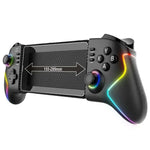 Ipega PG-9122 Ausziehbarer Gaming-Controller mit Hall-Effekt-Joysticks & 6-Achsen-Gyroskop für Android/IOS-Telefone/Tablets, PS4/PS3, Switch, PC Windows