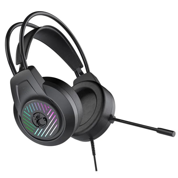 Heavy Bass 3.5-Kanal-Headset PC-Gaming-Headset 1,5m Kabelgebundenes Gaming-Headset, iMICE HD-410