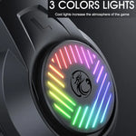 Heavy Bass 3.5-Kanal-Headset PC-Gaming-Headset 1,5m Kabelgebundenes Gaming-Headset, iMICE HD-410