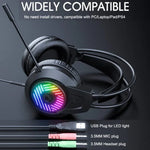 Heavy Bass 3.5-Kanal-Headset PC-Gaming-Headset 1,5m Kabelgebundenes Gaming-Headset, iMICE HD-410