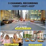 3,16-Zoll-HD-1080P-Infrarot-Nachtsicht-Auto-DVR, vorne + Innenraum (kein WLAN), vorne + Innenraum + hinten (kein WLAN), vorne + Innenraum + WLAN-Konnektivität, vorne + Innenraum + hinten + WLAN-Konnektivität