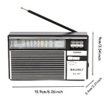 BAIJIALI BJL-667 FM AM SW Mehrbandradio Tragbares Radio mit eigenem Drehknopf, BAIJIALI BJL-667