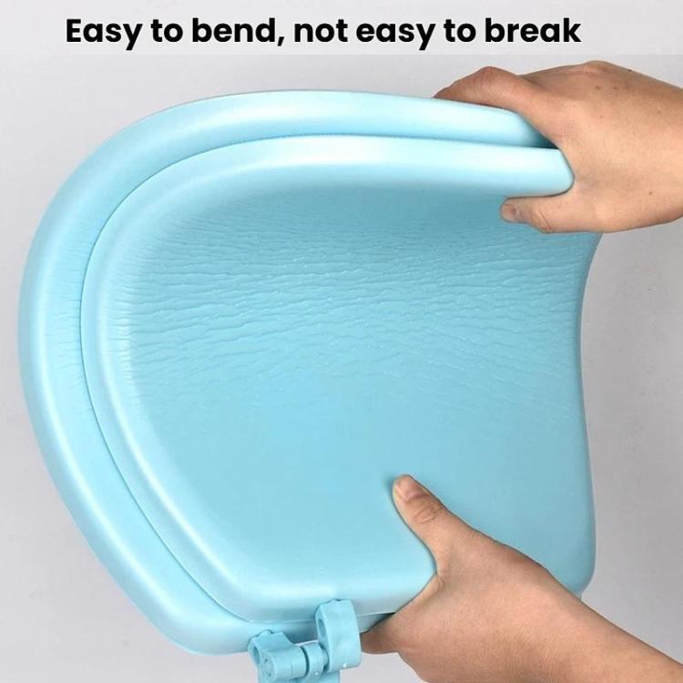 Verdicker EAV Toilettensitzbezug Schaumstoff Weicher Toilettensitzbezug, Weiß O-förmig, Blau O-förmig, Weiß V-förmig, Blau V-förmig