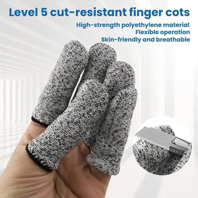 15 Nadel Anti-Schnitt Fingerschutz-Handschuhe Gravur Anti-Schnitt Schutzfinger-Handschuhe, 10 Stk.