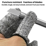 15 Nadel Anti-Schnitt Fingerschutz-Handschuhe Gravur Anti-Schnitt Schutzfinger-Handschuhe, 10 Stk.