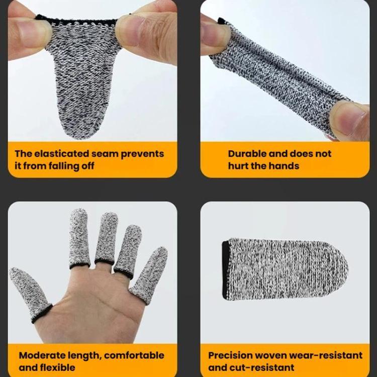 15 Nadel Anti-Schnitt Fingerschutz-Handschuhe Gravur Anti-Schnitt Schutzfinger-Handschuhe, 10 Stk.