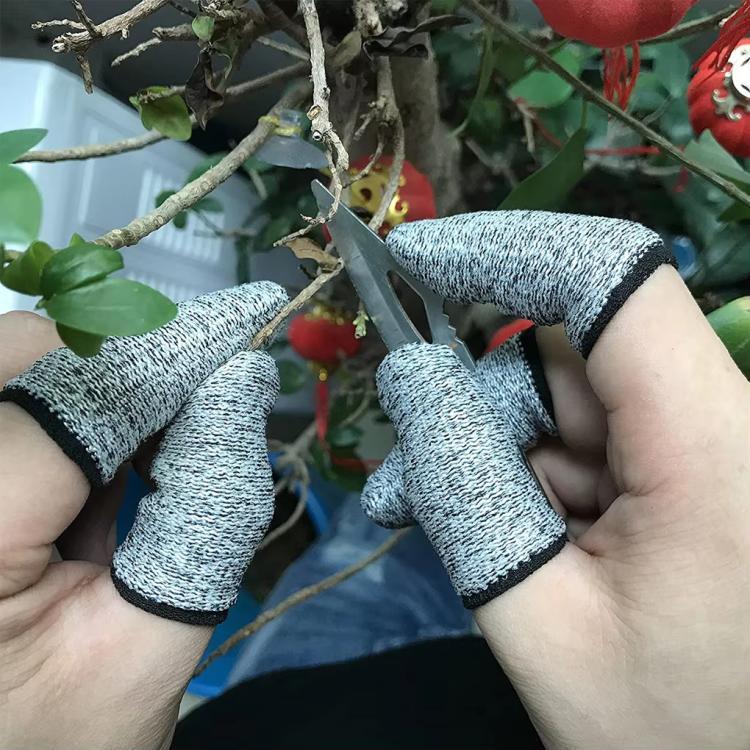 15 Nadel Anti-Schnitt Fingerschutz-Handschuhe Gravur Anti-Schnitt Schutzfinger-Handschuhe, 10 Stk.