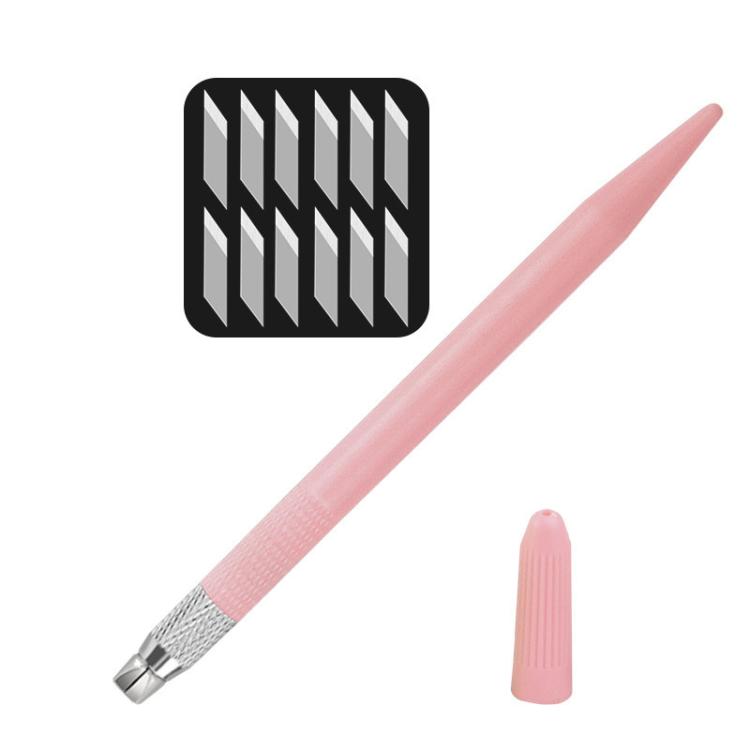 14-teiliges Set Gummistempel Papier-Schneide- und Schnitzmesser DIY Obst-Schnitzmesser, Pink, Schwarz, Grün