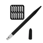14-teiliges Set Gummistempel Papier-Schneide- und Schnitzmesser DIY Obst-Schnitzmesser, Pink, Schwarz, Grün