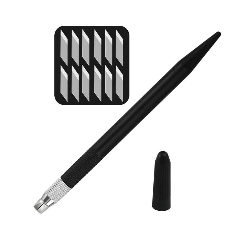 14-teiliges Set Gummistempel Papier-Schneide- und Schnitzmesser DIY Obst-Schnitzmesser, Pink, Schwarz, Grün