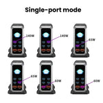 4 Type-C+2 USB Multi-Port 240W Dynamische Anzeige Gallium-Nitrid-Ladegerät, AU-Stecker, US-Stecker, EU-Stecker, UK-Stecker