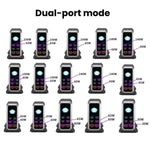 4 Type-C+2 USB Multi-Port 240W Dynamische Anzeige Gallium-Nitrid-Ladegerät, AU-Stecker, US-Stecker, EU-Stecker, UK-Stecker