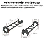 2pcs Multi-function Faucet Installation Wrench Sink Pipe Angle Valve Installation Repair Removal Tool, A Small+B Large