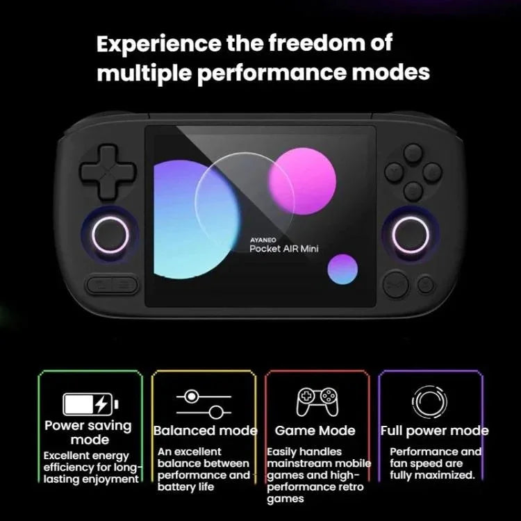 AYANEO Pocket AIR Mini 4,2 Zoll 60Hz LCD-Bildschirm Android 11 Handheld-Spielkonsole Hall-Effekt-Joystick Game Player, Weiß 2G+32G, Schwarz 2G+32G, Retro 3G+64G, Weiß 3G+64G, Schwarz 3G+64G