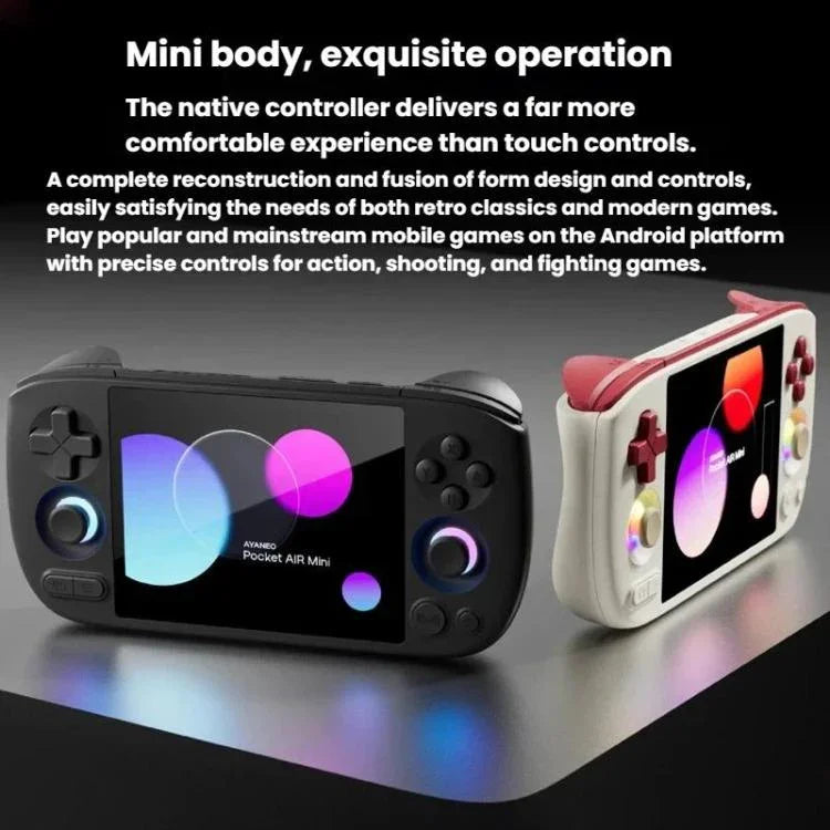 AYANEO Pocket AIR Mini 4,2 Zoll 60Hz LCD-Bildschirm Android 11 Handheld-Spielkonsole Hall-Effekt-Joystick Game Player, Weiß 2G+32G, Schwarz 2G+32G, Retro 3G+64G, Weiß 3G+64G, Schwarz 3G+64G