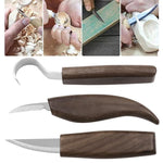 Holz-Schärfschaber Holzmesser Holzschnitzerei Walnuss-Schnitzmesser Handgeschnitztes Musterwerkzeug, 3er Set Holzmesser