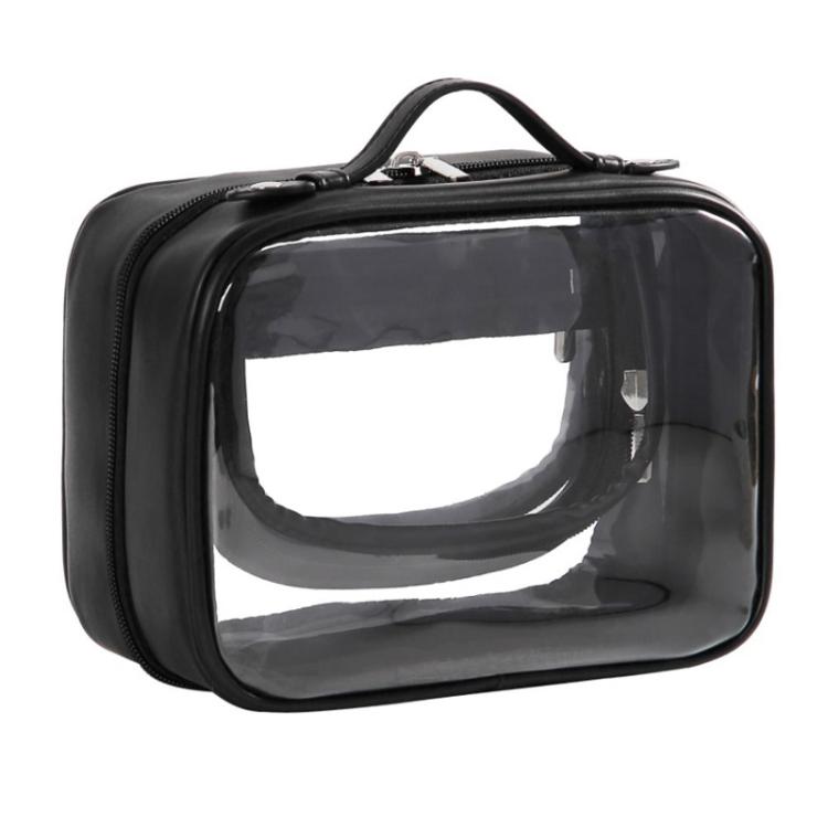 APJ083 Reise transparente wasserdichte Kosmetiktasche tragbare große Kulturtasche mit Handgriff