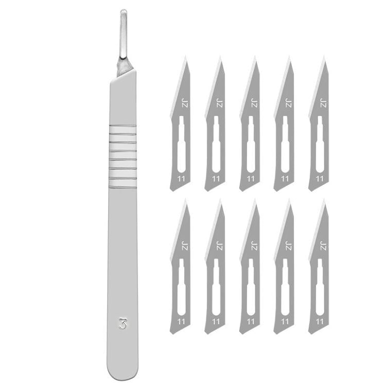 JunBei 11pcs /Set Fruit Carving Knife Set Cell Phone Repair Disassembly Auxiliary Blade Knife Handle, No.23, No.11