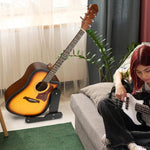 Vertikaler Gitarrenständer aus Holz für 39–41-Zoll-E-Gitarren, Akustikgitarren und Klassikgitarren zur Aufbewahrung und Präsentation