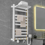 Smart Touchscreen Display Electric Heated Towel Rack Bathroom Drying Rack, Large Platinum Right Wiring, Large Platinum Left Wiring, Large White Right Wiring, Large White Left Wiring, Large Black Right Wiring, Large Black Left Wiring                    ...