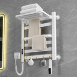 Smart Touchscreen Display Electric Heated Towel Rack Bathroom Drying Rack, Large Platinum Right Wiring, Large Platinum Left Wiring, Large White Right Wiring, Large White Left Wiring, Large Black Right Wiring, Large Black Left Wiring                    ...
