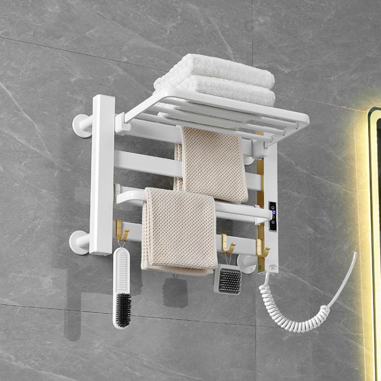 Smart Touchscreen Display Electric Heated Towel Rack Bathroom Drying Rack, Large Platinum Right Wiring, Large Platinum Left Wiring, Large White Right Wiring, Large White Left Wiring, Large Black Right Wiring, Large Black Left Wiring                    ...
