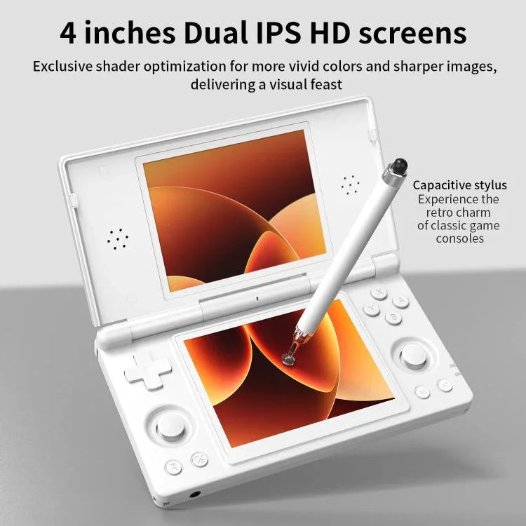 ANBERNIC RG DS Flip Dual-Screen Handheld-Spielkonsole 4-Zoll IPS-Touchscreen KI-Gaming-Gerät 3+32G