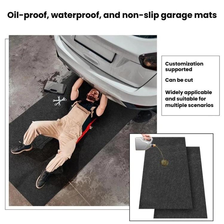 Öldichte Matte für die Autowartung, rutschfeste Filz-Garagenbodenmatte, 0,9 x 1m, 1 x 1m, 1 x 2m