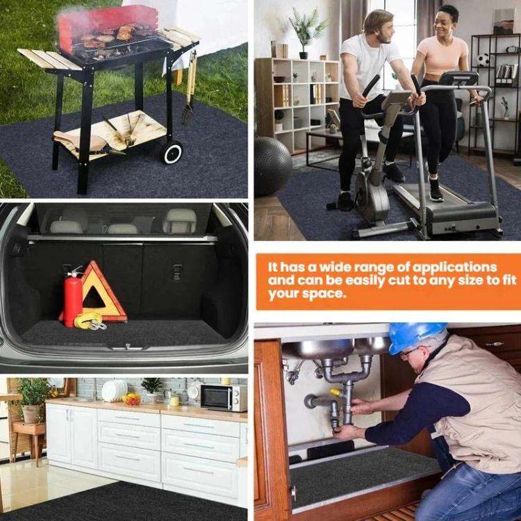 Öldichte Matte für die Autowartung, rutschfeste Filz-Garagenbodenmatte, 0,9 x 1m, 1 x 1m, 1 x 2m