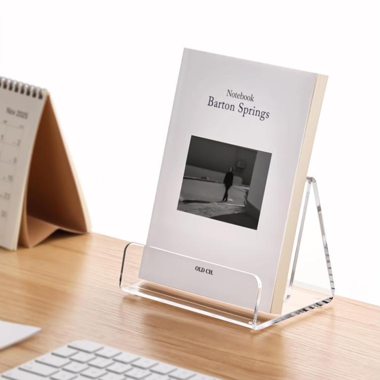 Acryl-Buch- und Broschürenständer für Büro, Zuhause, Restaurant, Einzel, Doppel