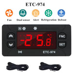 ETC-974 Eingebauter Digitaler Temperaturregler mit Kühl-, Abtau- und Lüfterfunktionen, ETC-974 220V, ETC-974 110V