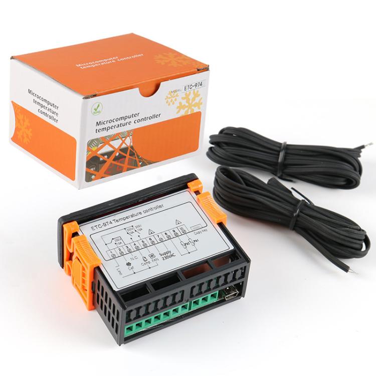 ETC-974 Eingebauter Digitaler Temperaturregler mit Kühl-, Abtau- und Lüfterfunktionen, ETC-974 220V, ETC-974 110V