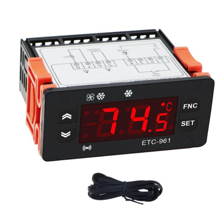 220V ETC-961 Temperaturregler mit Kühlungs-, Abtau-, Alarm- und Kalibrierfunktionen, ETC-961 220V