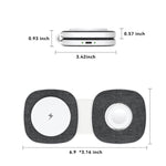 T2 15W 3-in-1 tragbares, faltbares magnetisches kabelloses Ladegerät