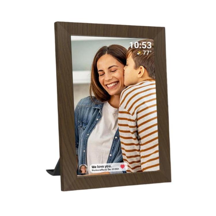 MSR-F1004 10,1 Zoll WiFi-fähiger, automatisch drehbarer intelligenter Cloud-Fotorahmen mit IPS-HD-Touchscreen, US-Stecker, EU-Stecker