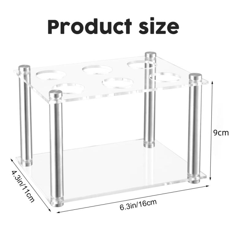 6-Fächer Acryl Gewürzbox Quadratischer Aufbewahrungsständer für Cirkul, YX212
