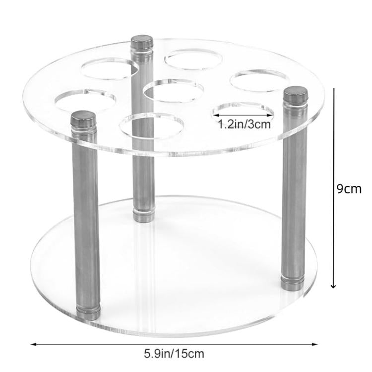 Runder 7-Loch Acryl Gewürzglashalter für Cirkul, YX211